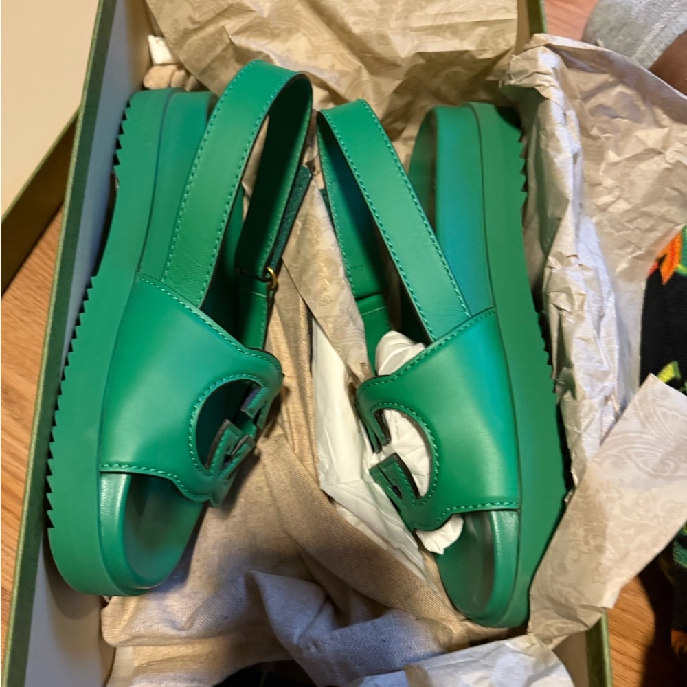 Gucci Green Sandals